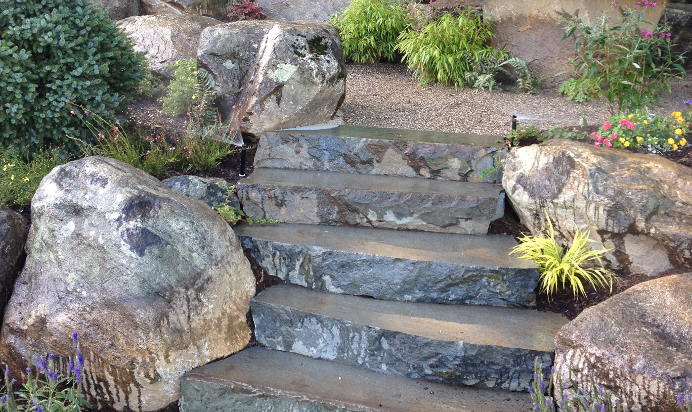 Bluestone Steps - Stone Landscaping