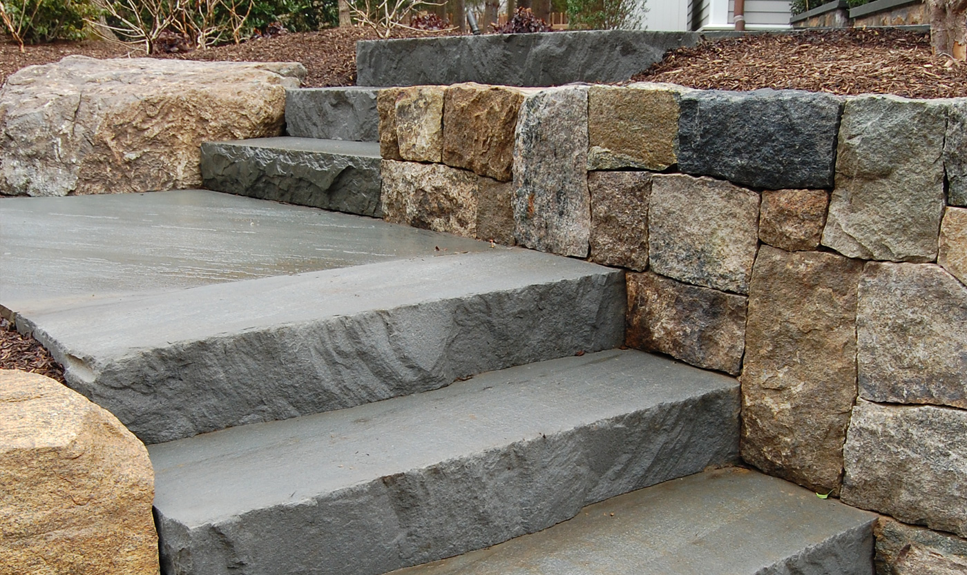 Bluestone Steps - Stone Landscaping