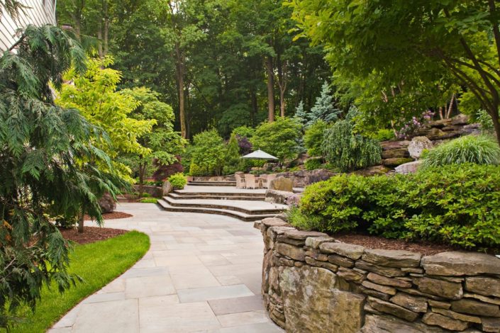 Natural Stone Patio by Cording Landscape Design in NJ