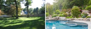 Cording Landscape Design Pool Construction Before and After