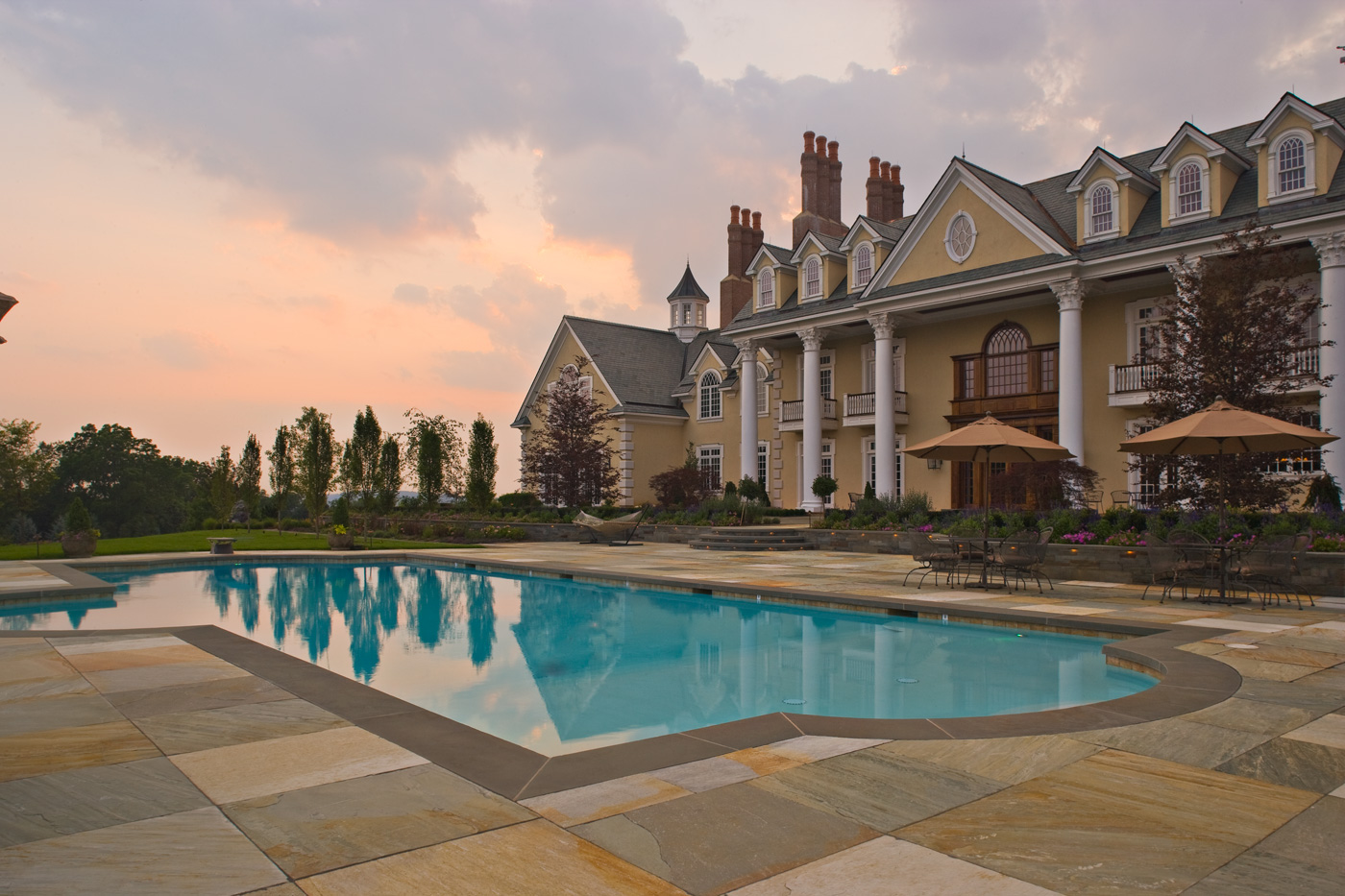 Formal Swimming Pool by Cording Landscape Design